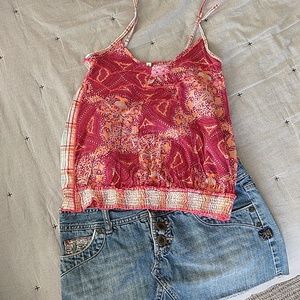 Free people tube top with adjustable straps